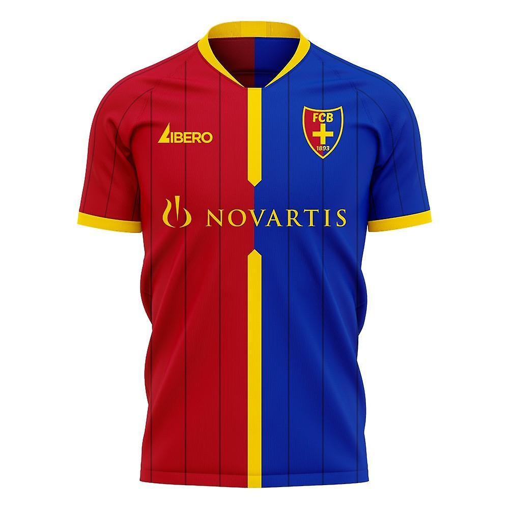 Libero Sportswear FC Basel 2024-2025 Home Concept Football Kit (Libero) - Little Boys Blue XLB 7-8yrs (122-128cm)