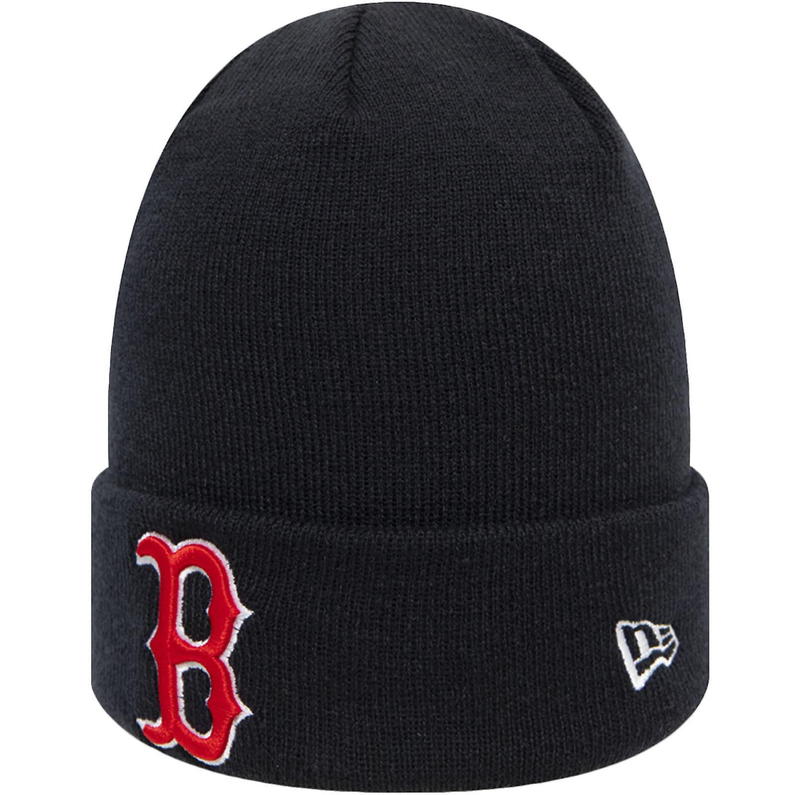 New Era Boston Red Sox MLB Baseball Essential Knitted Winter Beanie Hat - Navy One Size