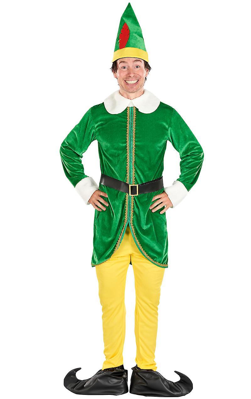 Orion Costumes Mens Buddy Elf Xmas Fancy Dress Costume Green Large