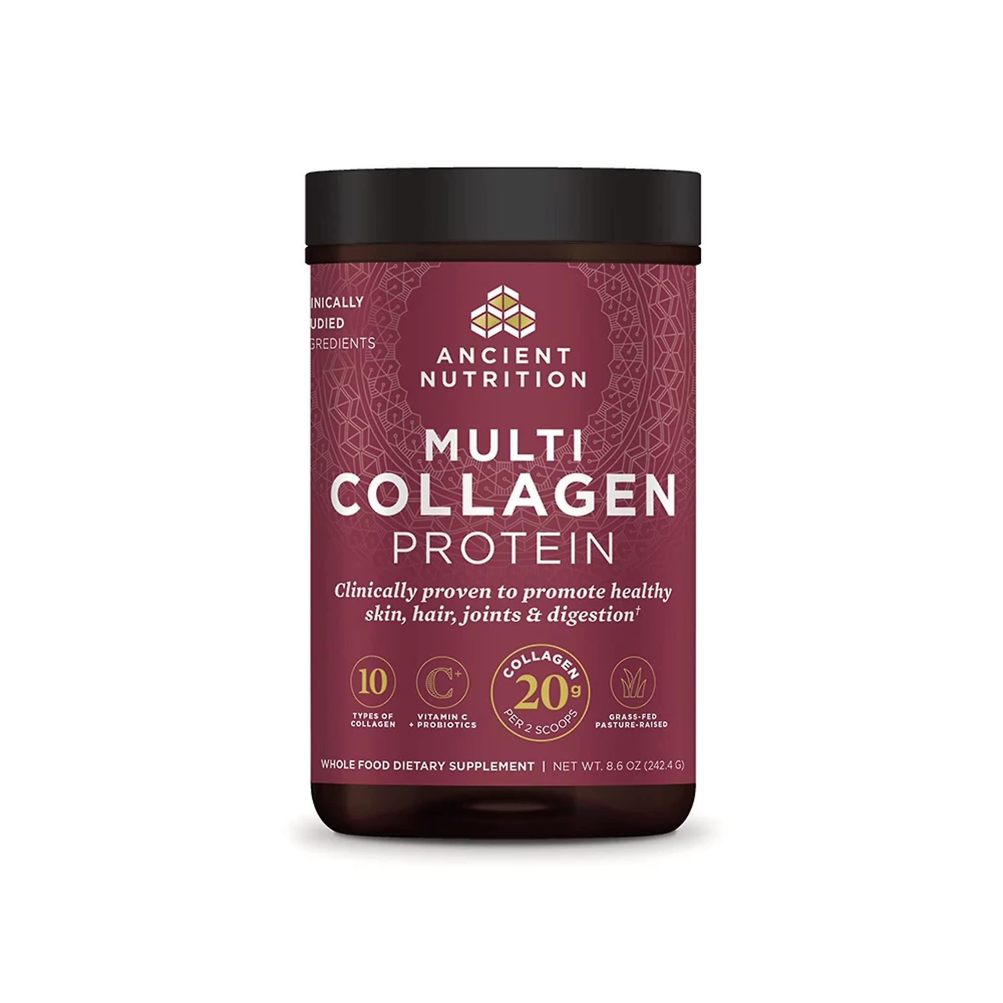 Ancient nutrition multi collagen protein vitamin c & probiotics 8.6 oz