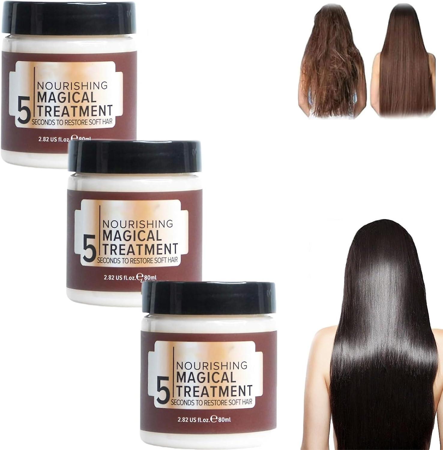 Frusde Nourishing Magical Treatment, 5 Seconds To Restore Soft Hair, Magical Treatment Hair Mask For Dry Damaged Hair Advanced Molecular Hair Treat...