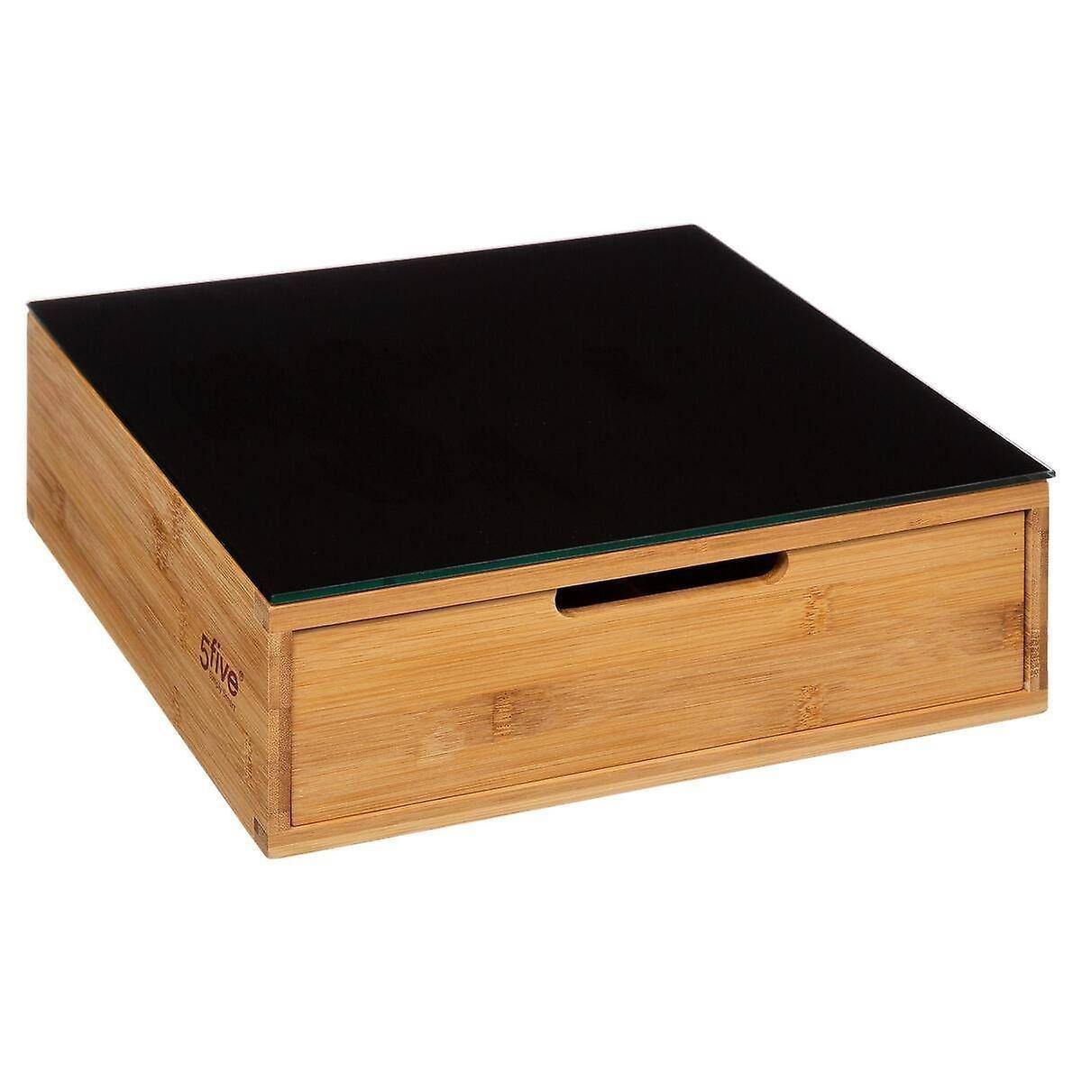 Northix Black Bamboo Storage Box