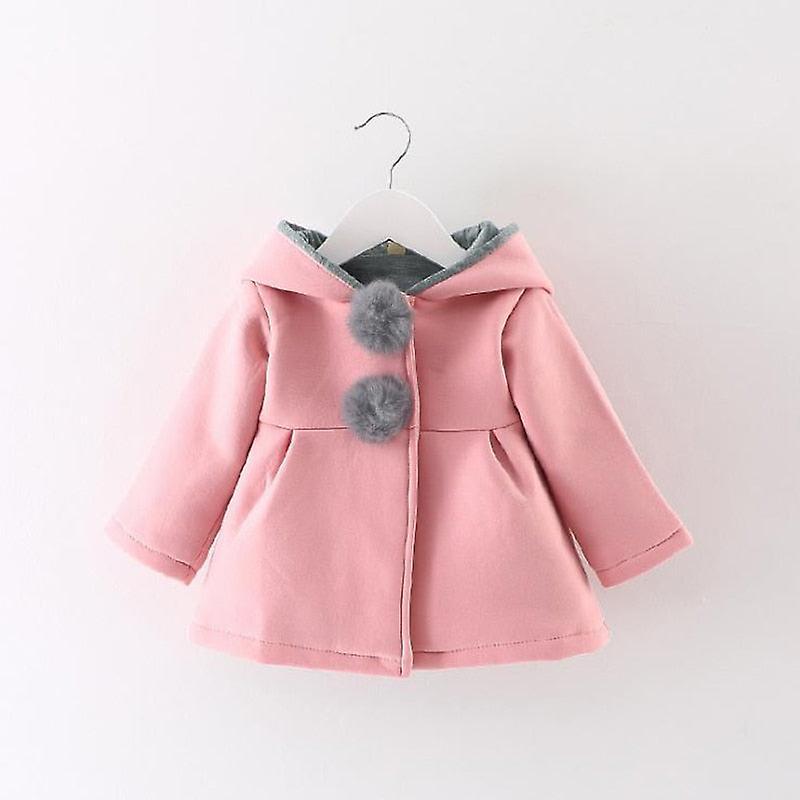 Slowmoose Newborn Coat, Autumn Spring Jacket Clothes Pink 24M