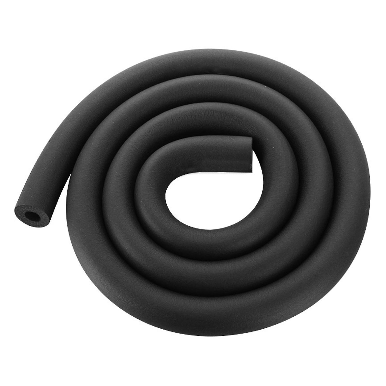 Sinknap Pipe Insulation Foam Tube Foam Tubing Black Pipe Cover Heat Preservation Outdoor Water Pipe Insulation Freeze Protection Foam 19mm