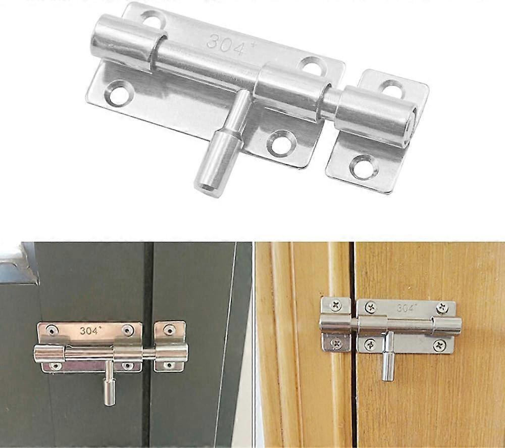 Zhiyi Generic Box lock or padlock bolt 304 Stainless Steel-Lock Padlock Latch Sliding gate bolt Toilet lock #1