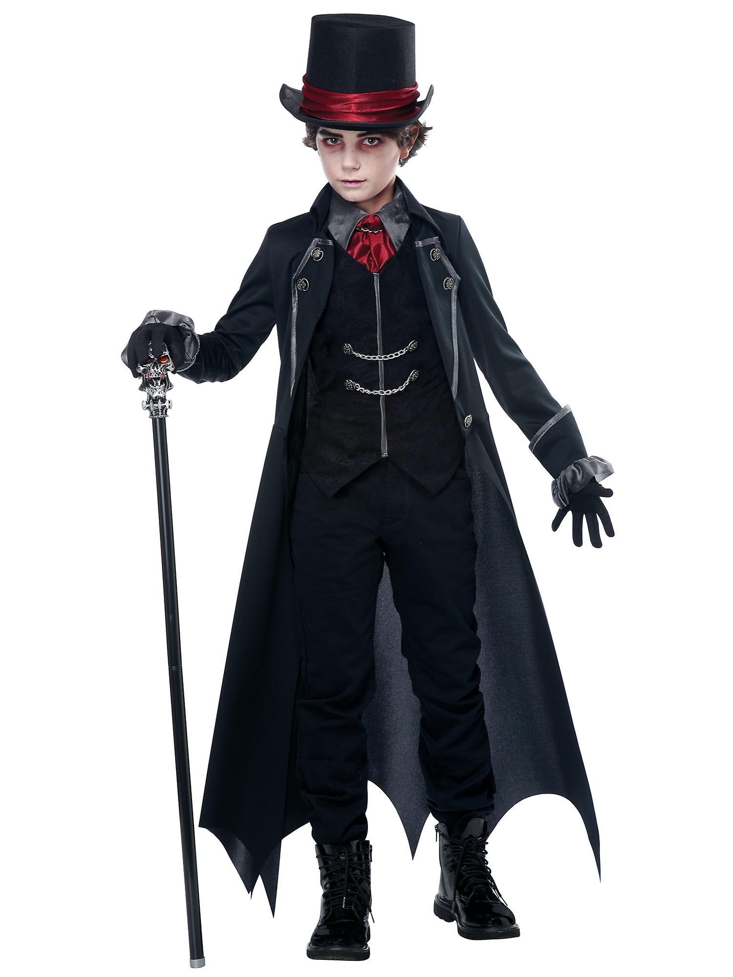 California Costume Collections Gothic Vampire Dracula Lord Count Medieval Halloween Child Boys Costume Black X-Large (12-14)