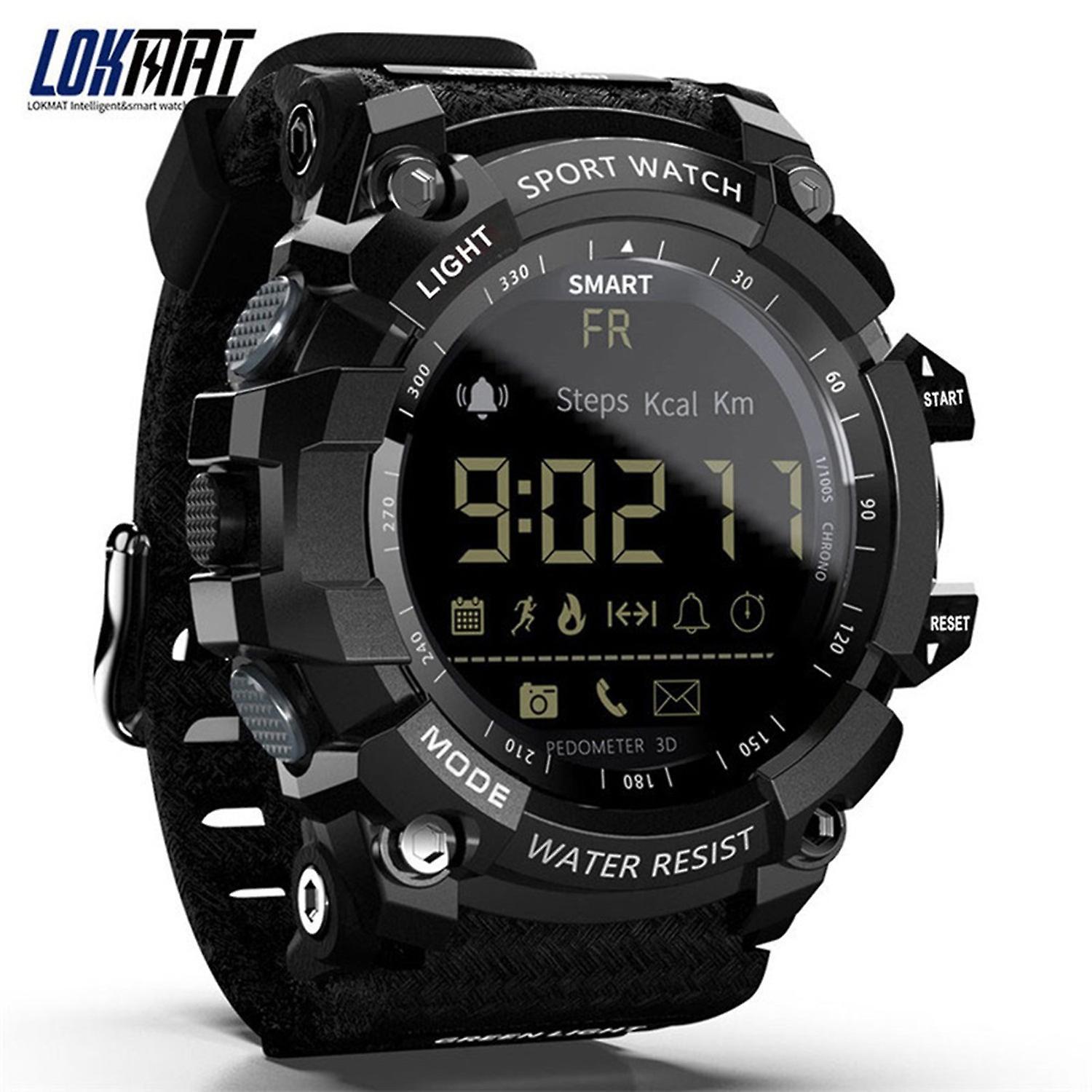 LOKMAT MK16 Smart Watch Military Army Rugged Men Women Watch 12-months Battery Life IP67 / 5ATM Wate