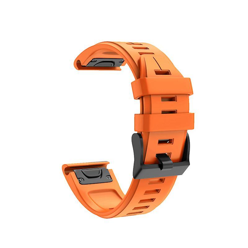 litelamg 20/22/26mm Replacement Watch Strap for Garmin Fenix-6 6X 6S Pro Forerunner 945 Orange