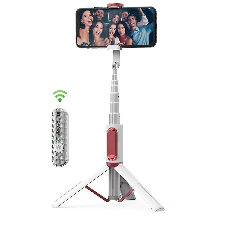 Slowmoose All In One, Portable Bluetooth Selfie Stick With Extendable Monopod/tripod White