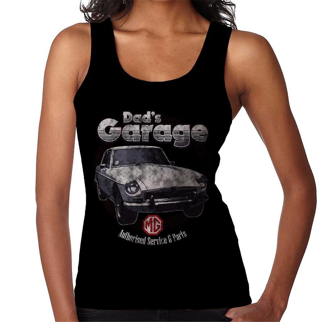 MG Dads Garage British Motor Heritage Women's Vest Black XX-Large