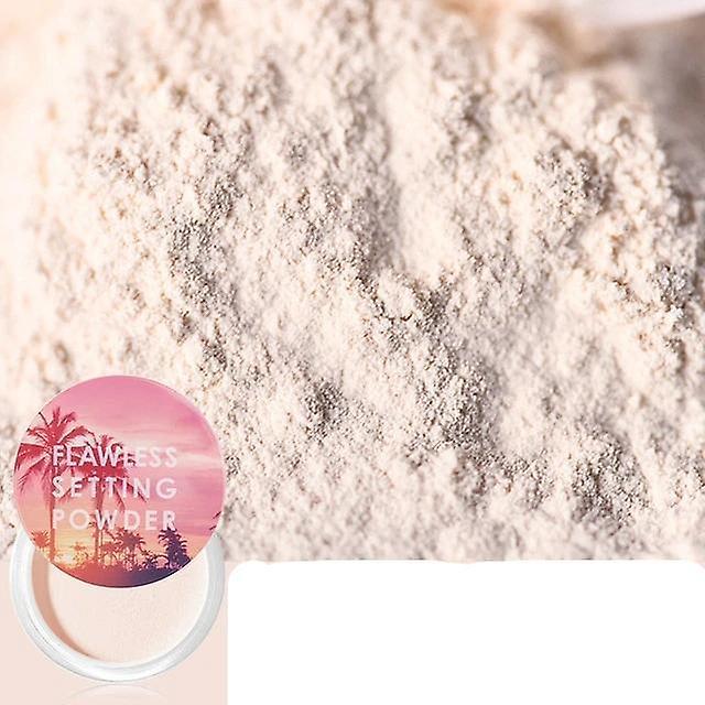 Slowmoose Loose Powder Translucent, Light Smooth Setting Powder, Oil Control Face Makeup Ivory