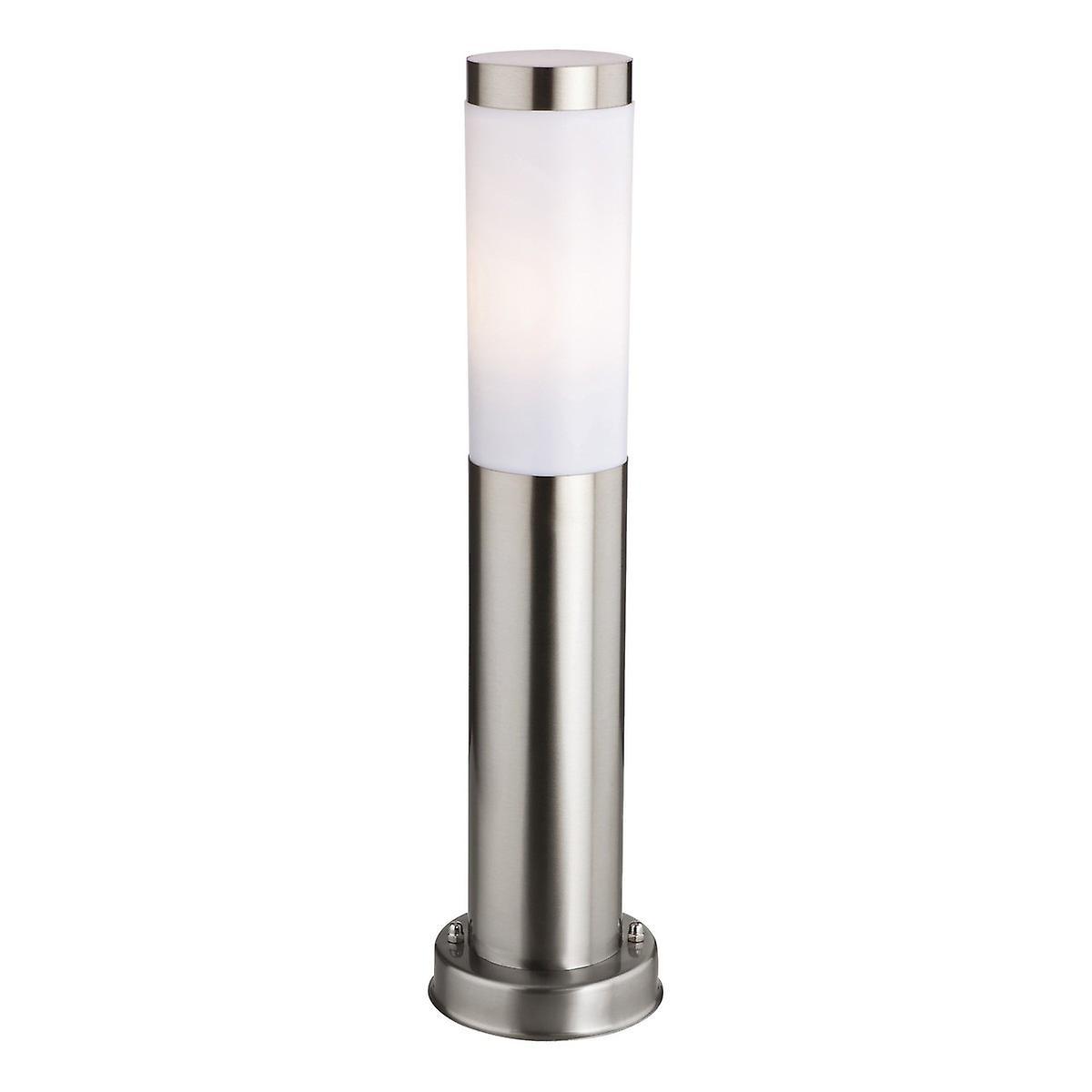 Plaza 1 Light Small Bollard Post Stainless Steel IP44 E27