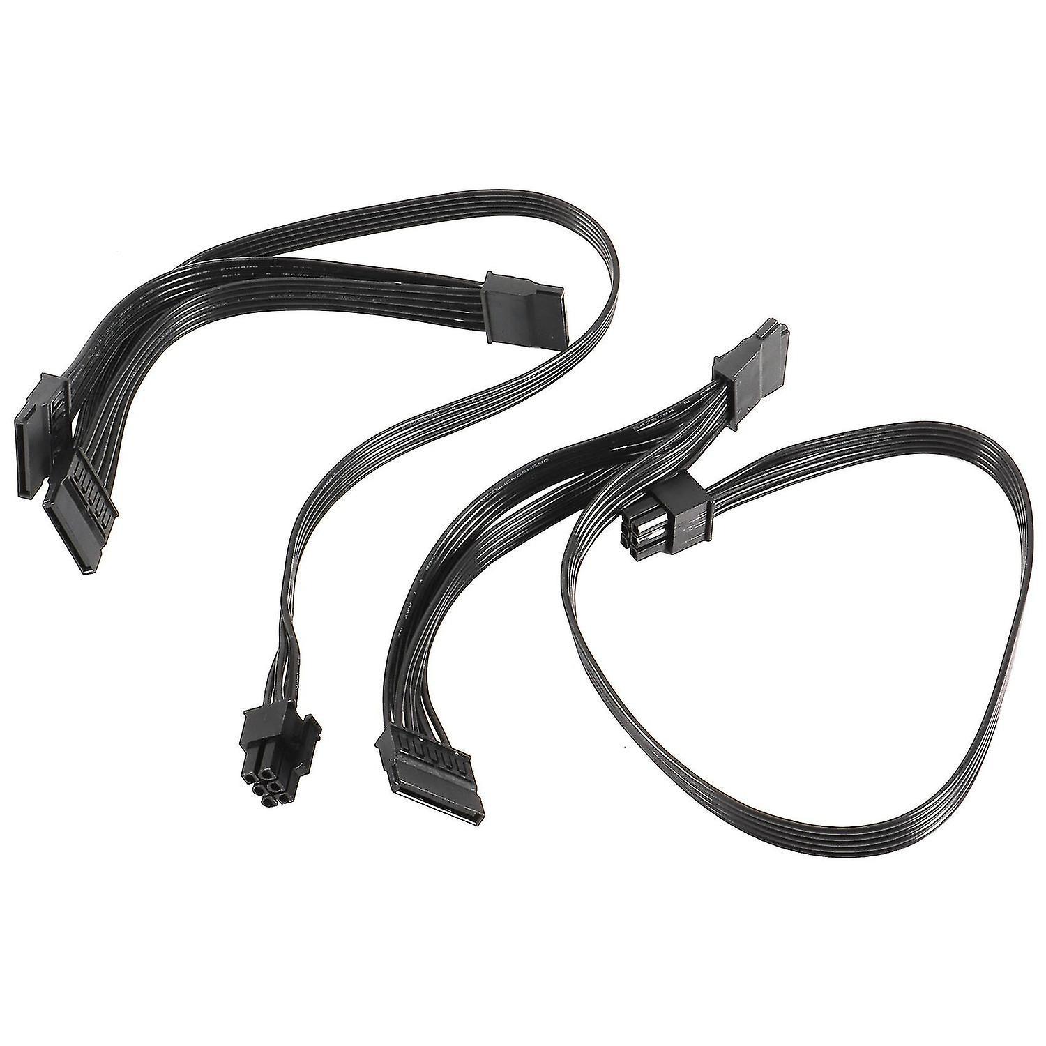 KEBAOWEI 2pcs 6 Pin to 3x Sata Driver Power Cable Compatible with Evga Supernova 650 750 850 1000 1600 2000 G