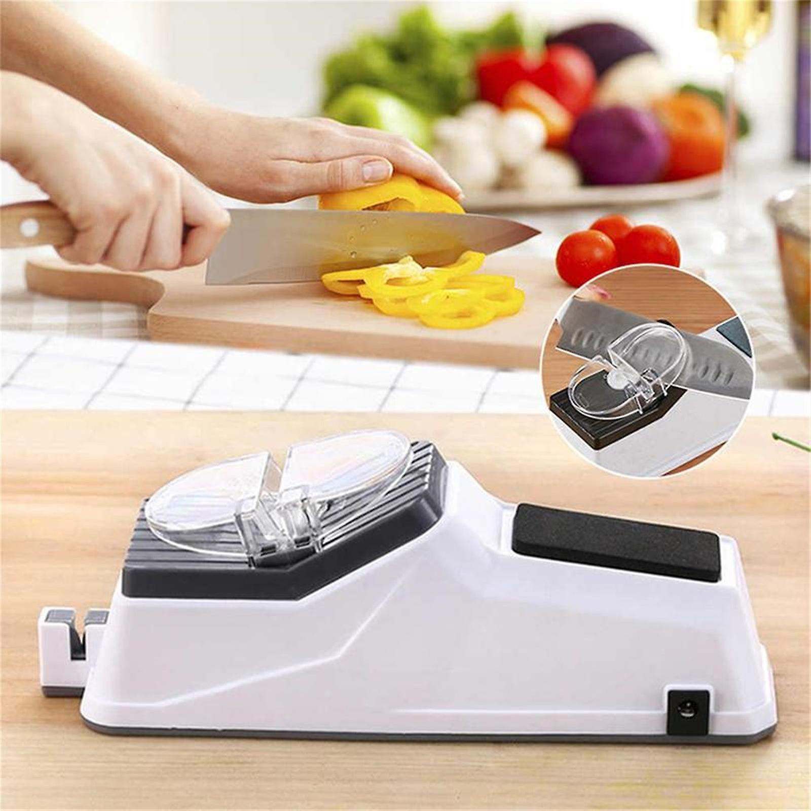 Baodan Electric Knife Sharpener,USB Electric Sharpener,Hand Sharpening Stone (Including 3 Grinding Discs) A