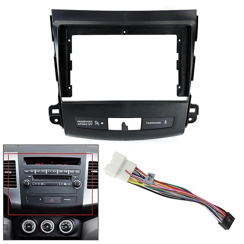 Eccpp For Mitsubishi Outlander 2 2005 - 2011 Car Radio Dashboard Panel Frame Power Cord Canbus Frame Cable