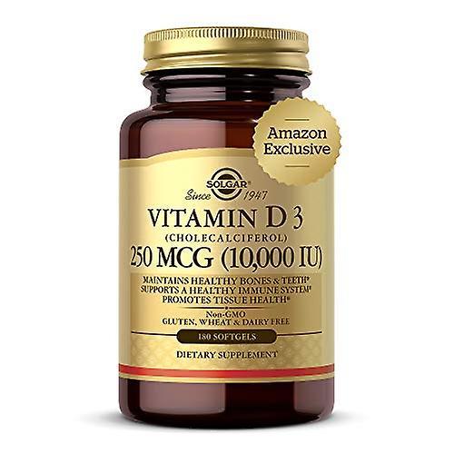 Solgar vitamin d3 cholecalciferol 250 mcg 10000 iu 180 count