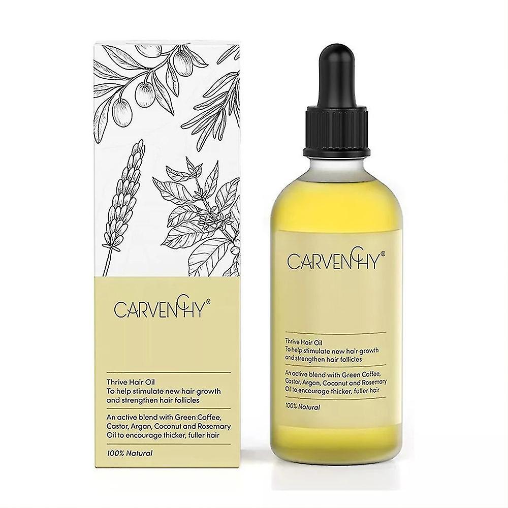 Acgiv 60ml Carvenchy Natural Hair Growth Oil, Veganic Natural Hair Growth Oil New