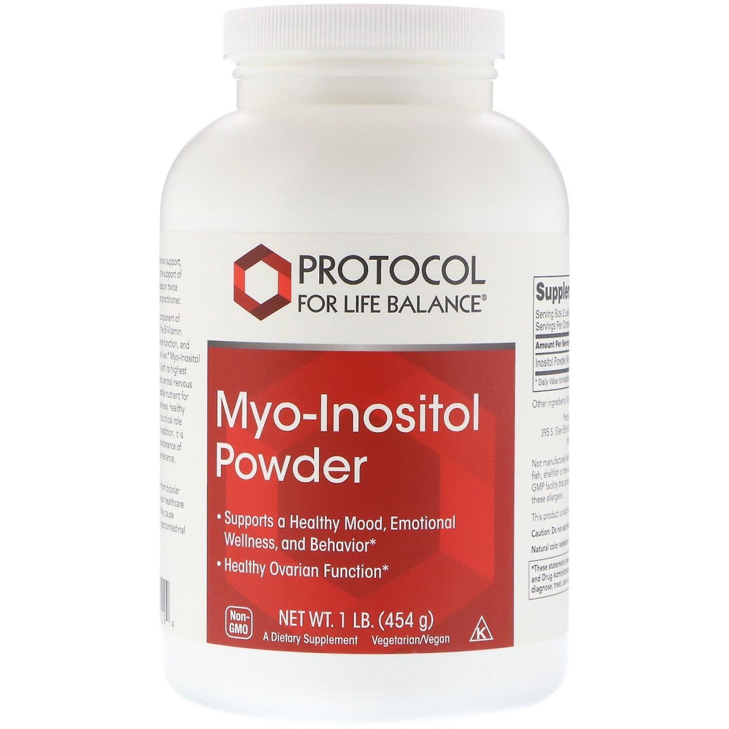 Protocol for Life Balance, Myo-Inositol Powder, 1 lb (454 g)