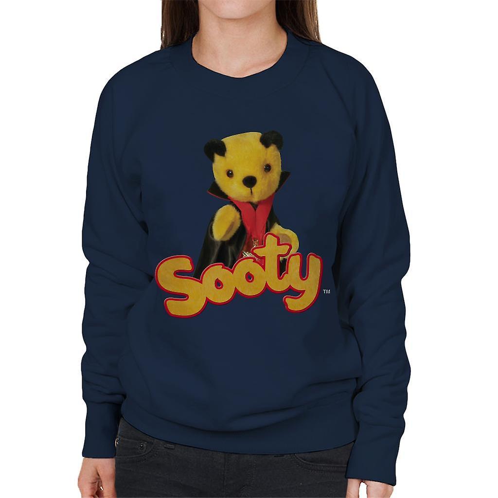 Sooty Halloween Vampire Women's Sweatshirt Navy Blue X-Large