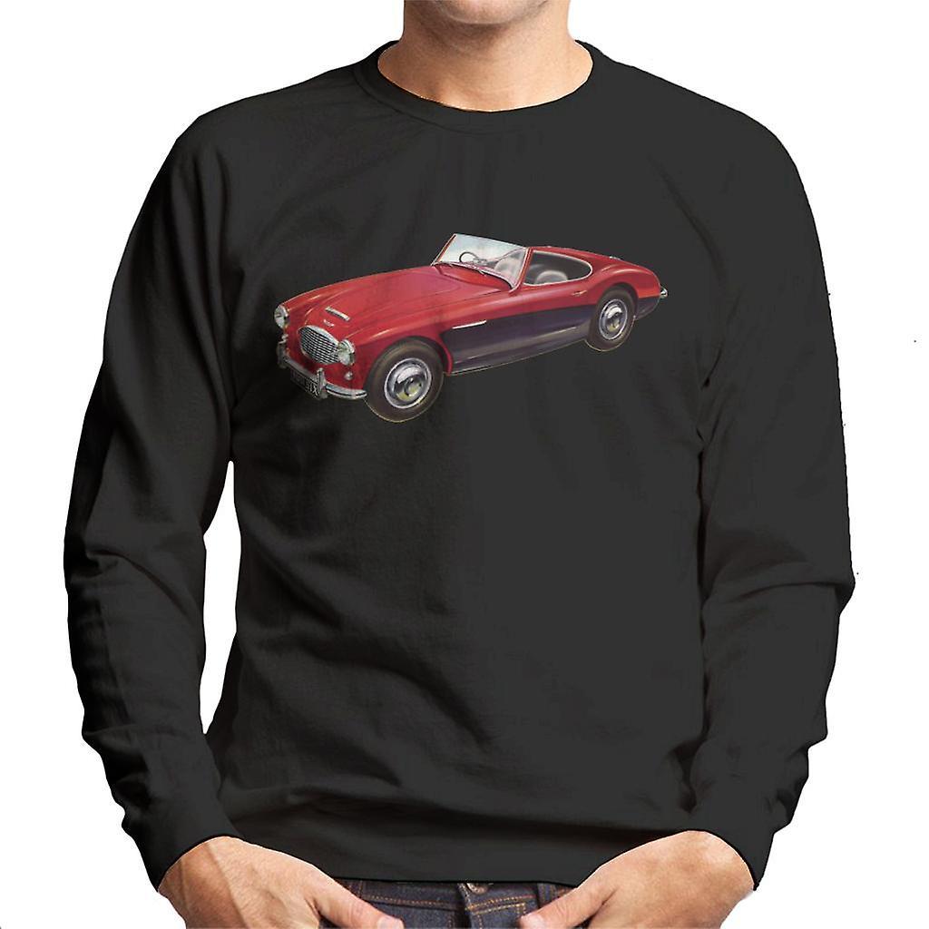 Austin Healey 3000 Mark II Red British Motor Heritage Men's Sweatshirt Black Medium