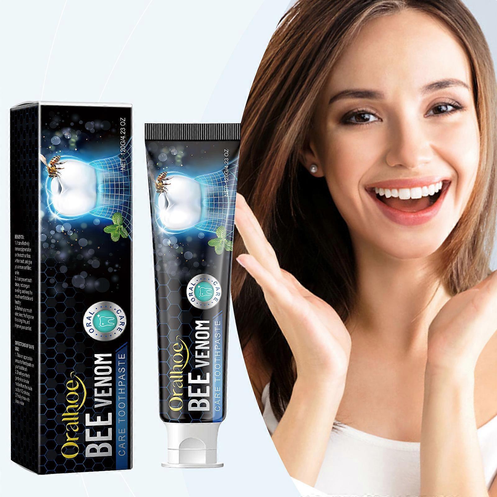 Unbrand Bee Venom Anti Plaque Toothpaste New Zealand Bee Venom Antiplaque Whitening Toothpaste,Deeply Cleaning Gums 1 Pcs