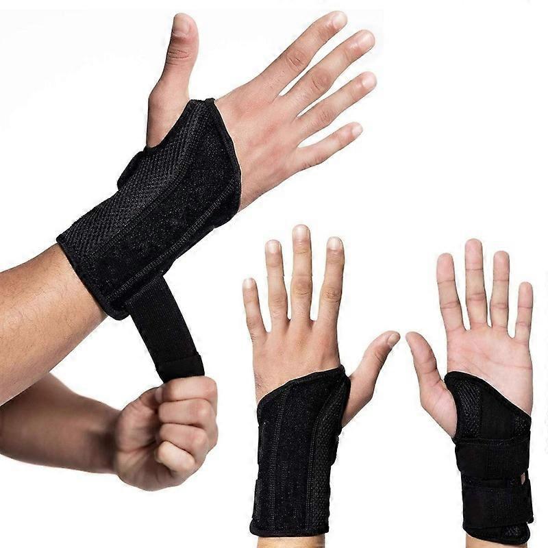 Aromujoy Carpal Tunnel Wrist Brace, Breathable Wrist Splint Brace Night Support Adjustable Straps For Tendonitis Arthritis right