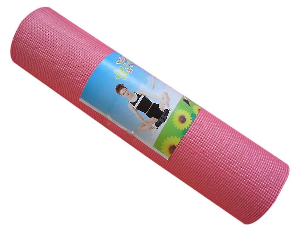 Yesfit Pvc Fitness Non-slip Professional Yoga Mat, Multifunctional Mat Yoga Mat Dance Mat-pilates And Floor Exercise pink