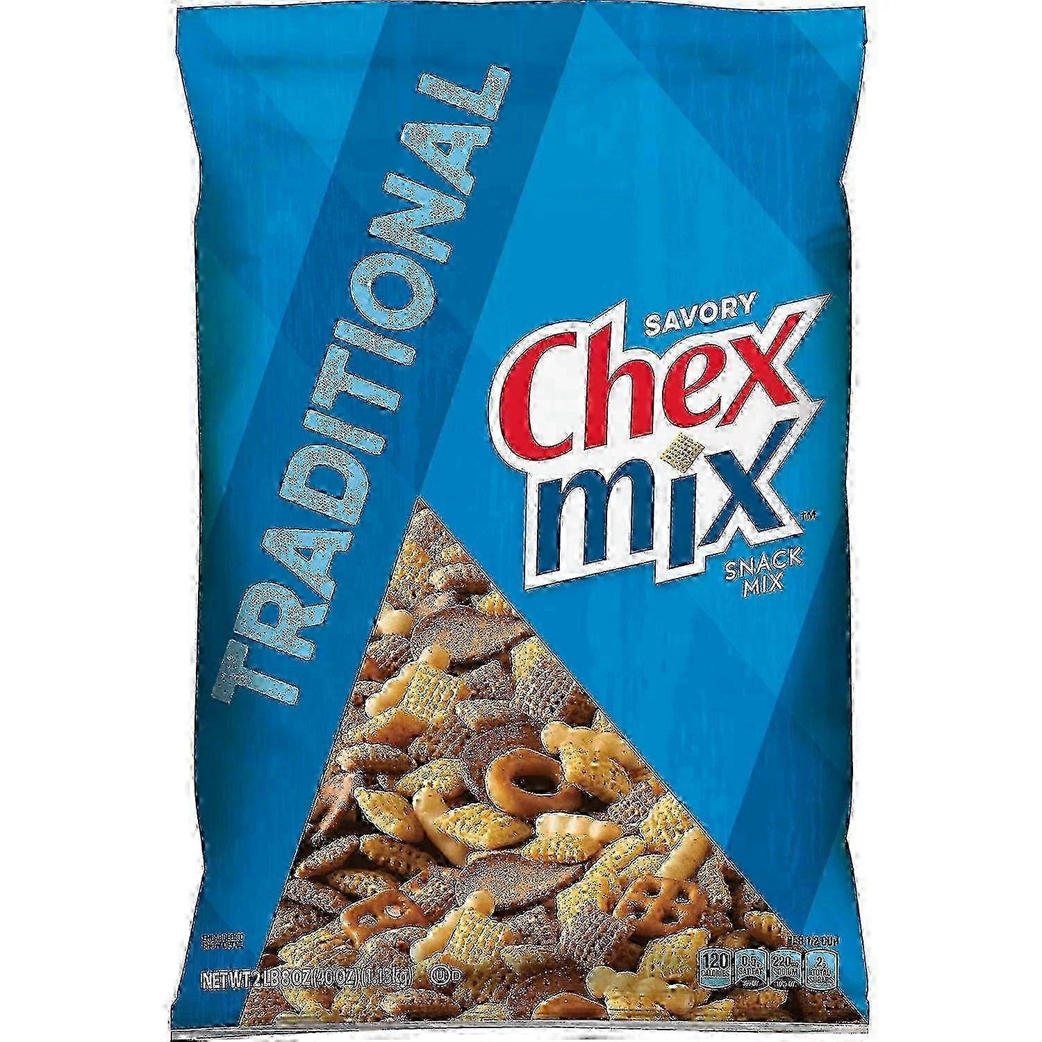 Chex Mix Traditional Savory Snack Mix, 40 Oz