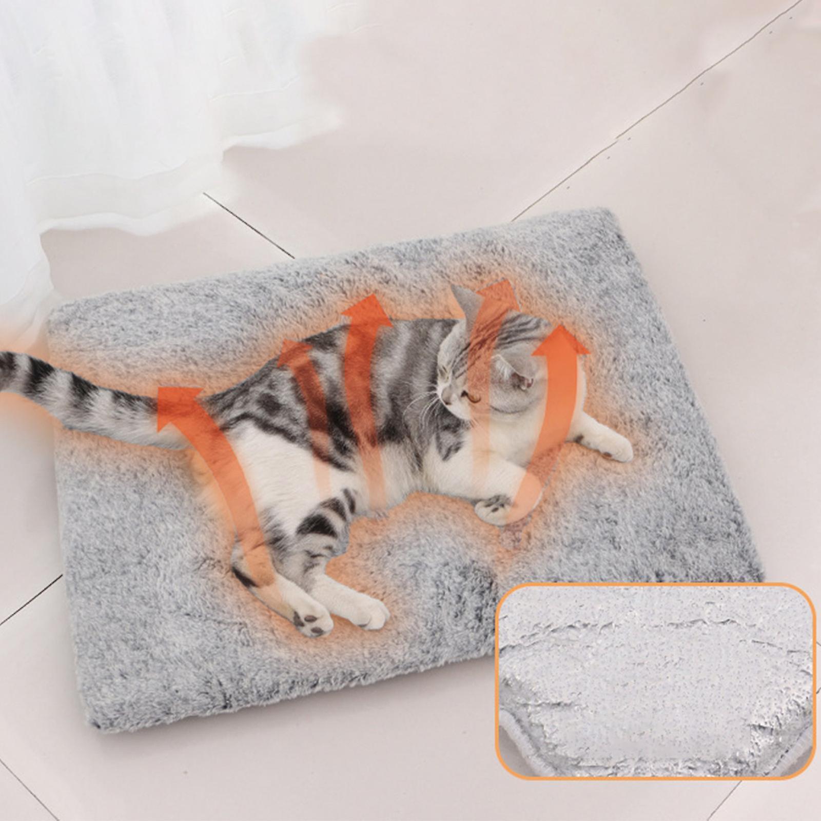 Flye Self Warming Cats Bed, Ultra Soft Cats Dog Pet Heating Pad For Indoor Outdoor, Non-slip Heated Cats Mat Thermal Blanket Removable And Washable...