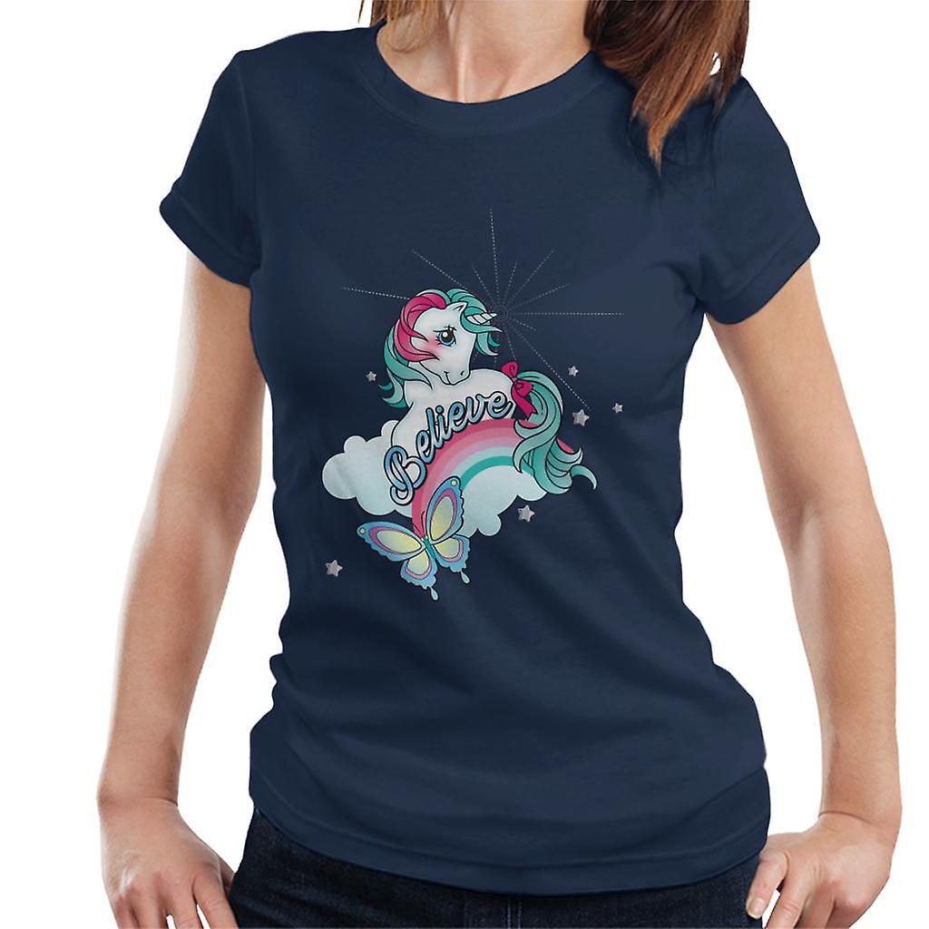 My Little Pony Believe Women's T-Shirt Navy Blue Medium