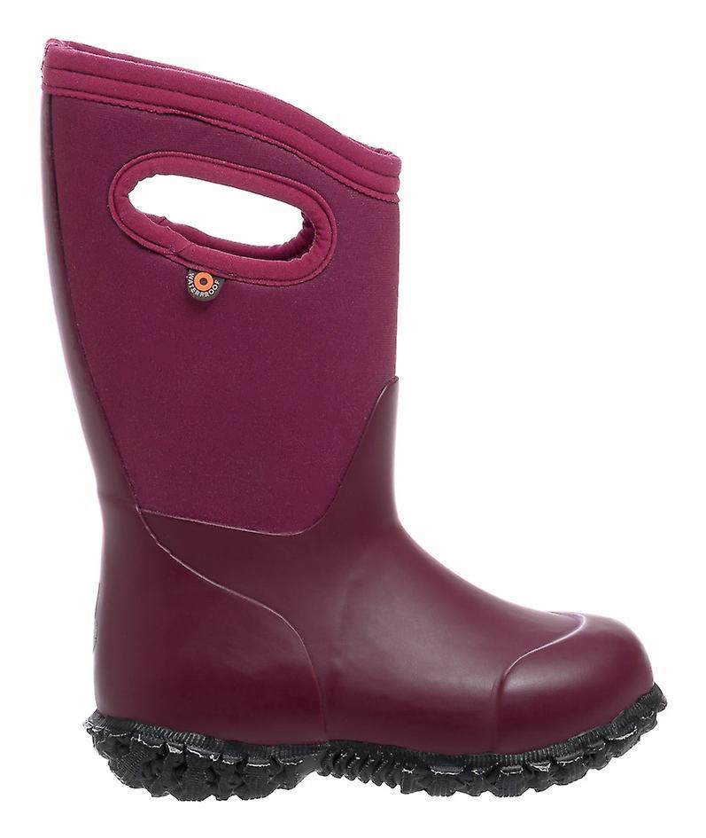 Bogs Girls York Solid Boots Plum UK 11