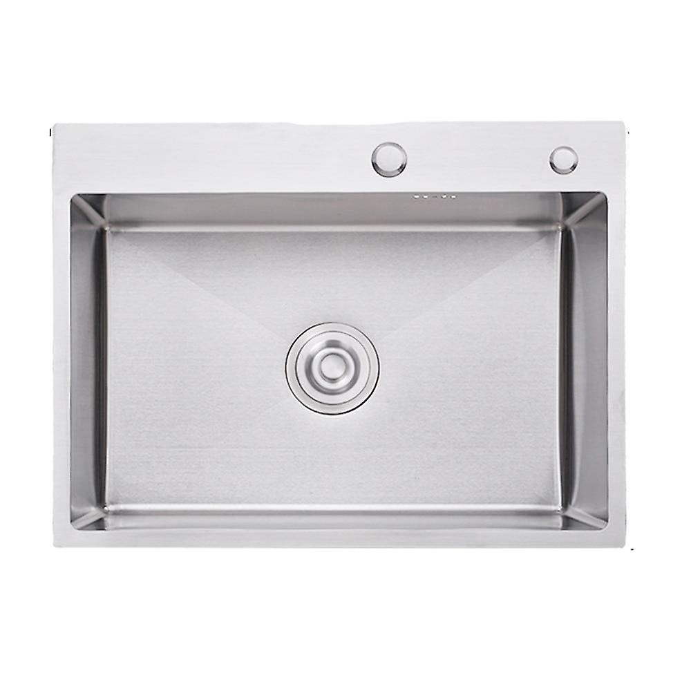 Slowmoose Stainless Steel Kitchen Sink Basin-drain Pip Rectangular 500X400 Above