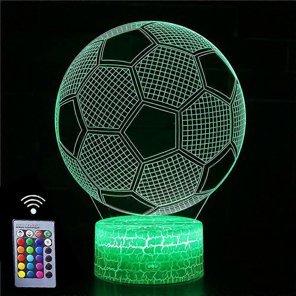 Yuzee 3D Illusion Lamp, Night Light with Color Change and Smart Touch Control (Football)