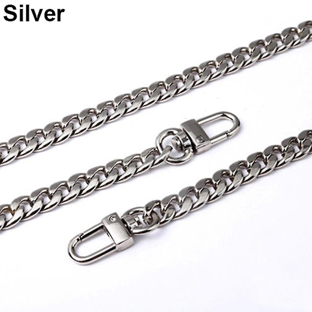 Trumsen Metal Purse Chain Handle Shoulder Crossbody Bag Handbag Replacement Strap Silver 40cm