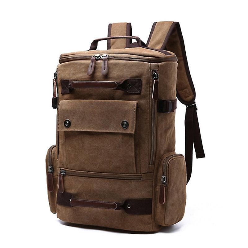 The Brands Market Canvas shoulder casual backpack Coffee