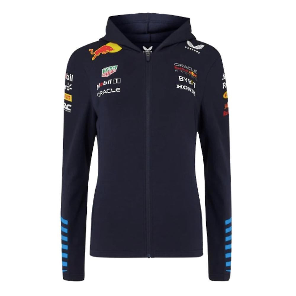 Castore 2024 Red Bull Racing Team Full Zip Hoodie (Night Sky) - Womens Navy Medium - Size 12