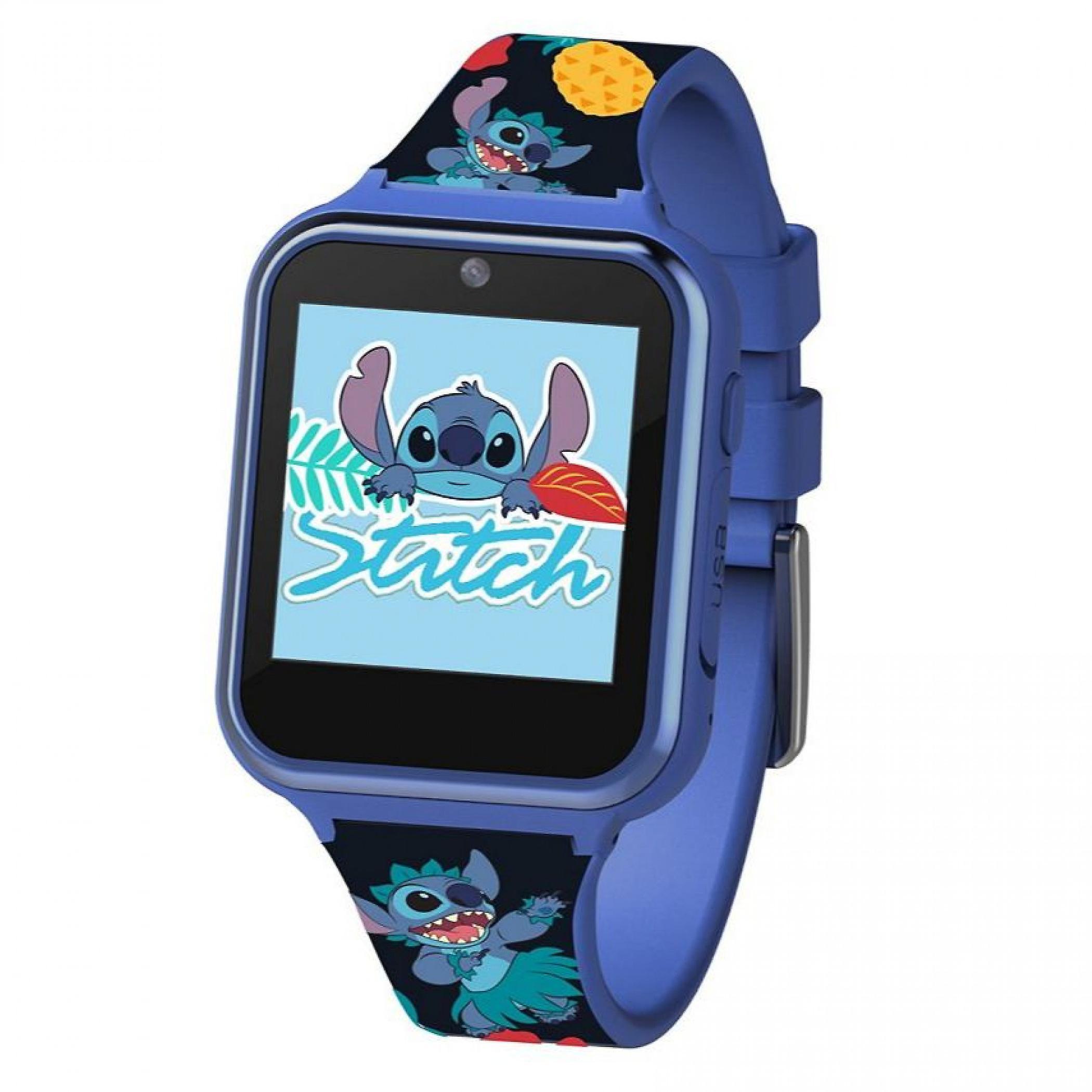 Cartoons Lilo and Stitch Luau Kid's Silicone Smart Watch Blue