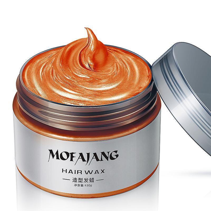 Serh Mofajang 9 Colors Unisex Hair Color Wax Mud Dye Styling Cream Diy Coloring orange color