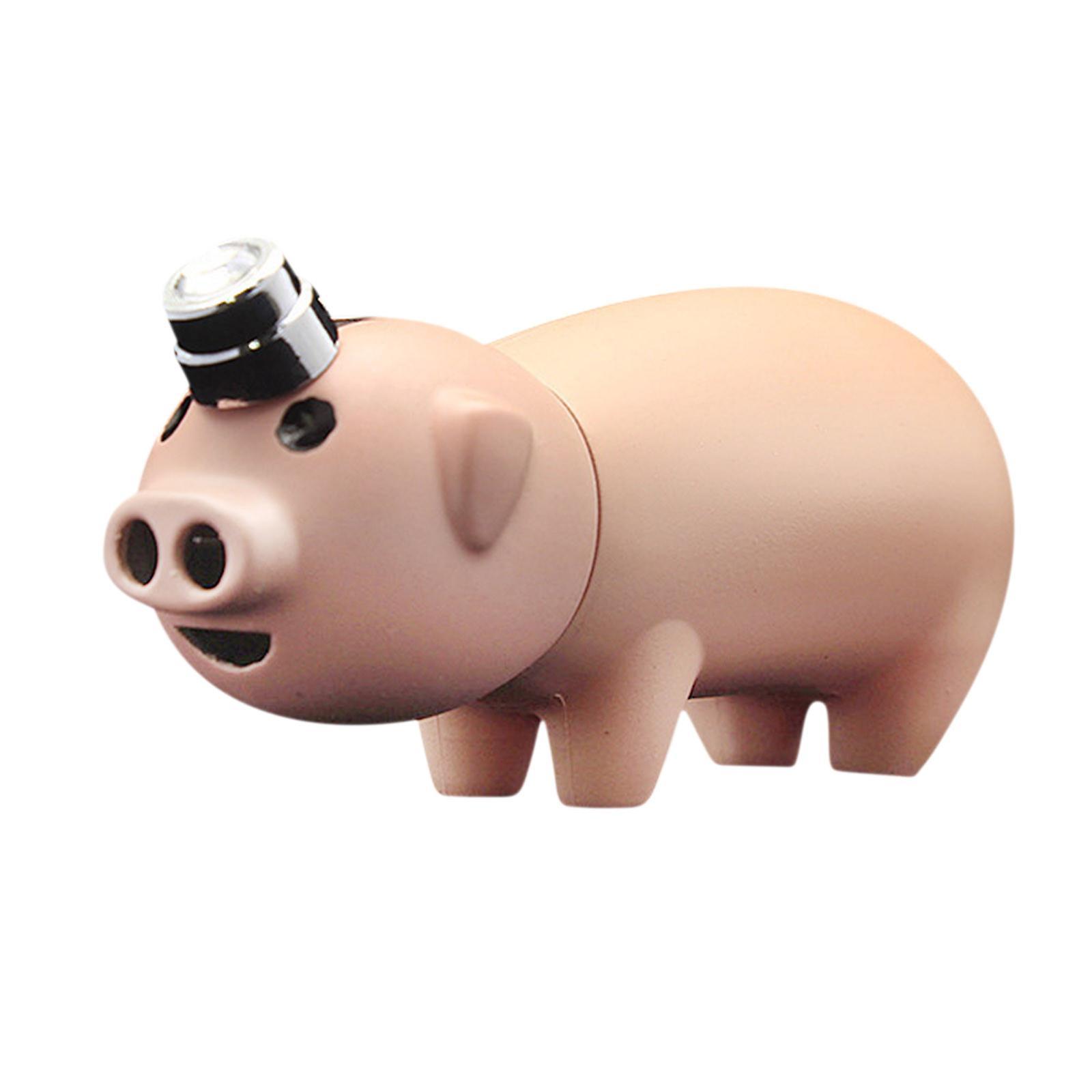 Taishh Mr. Pig Double Fire Open Fire Lighter Pig Shaped Nose Spray Lighter Inflatable Lighter Pink