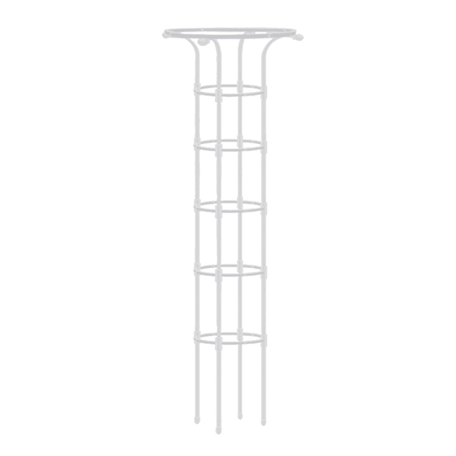 Favrison Gardening Umbrella-shaped Flower Holder Climbing Frame Garden Lattice For Climbing Plants And Flowers White 11*72.7In