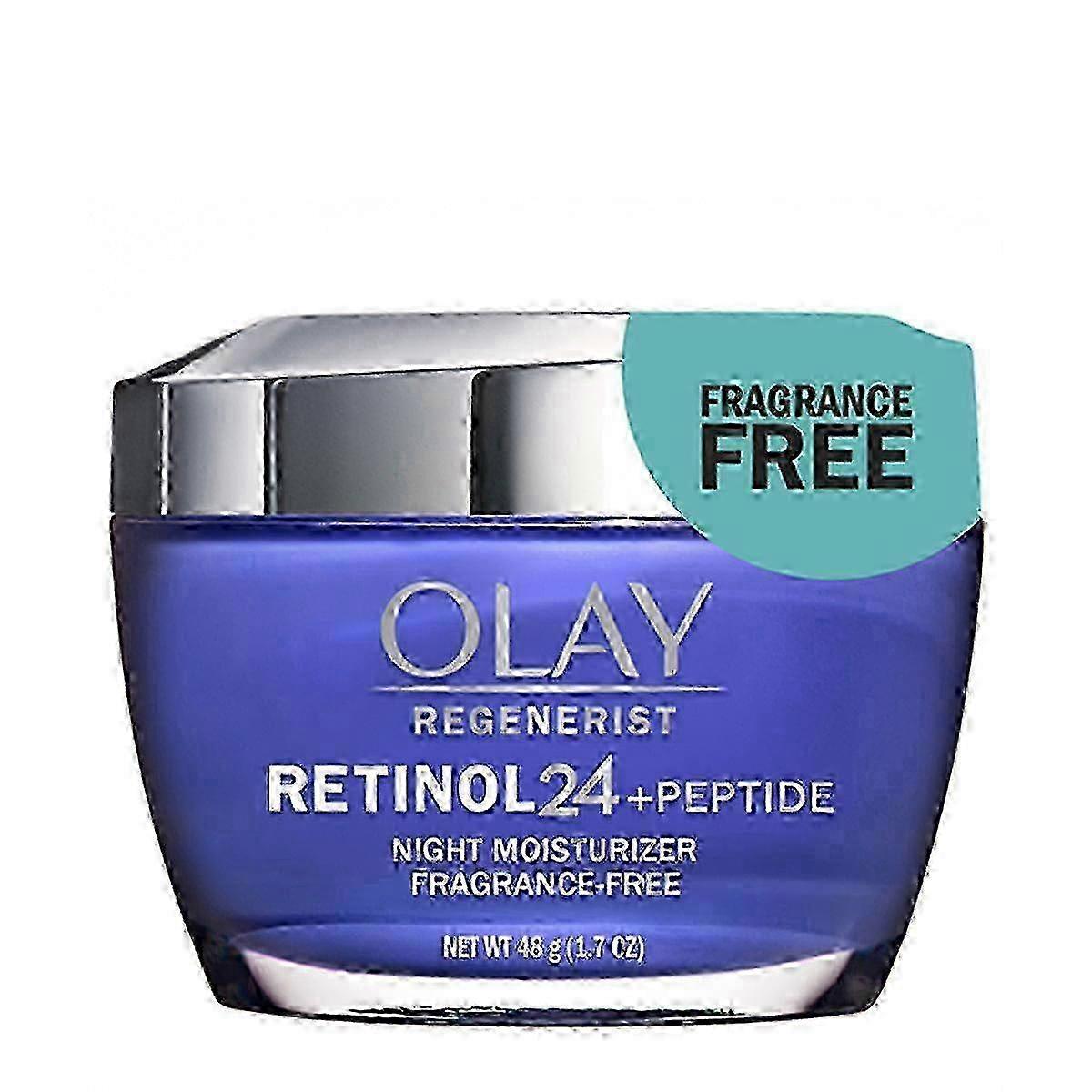 Olay regenerist retinol-24 night facial moisturizer, fragrance free, 1.7 oz