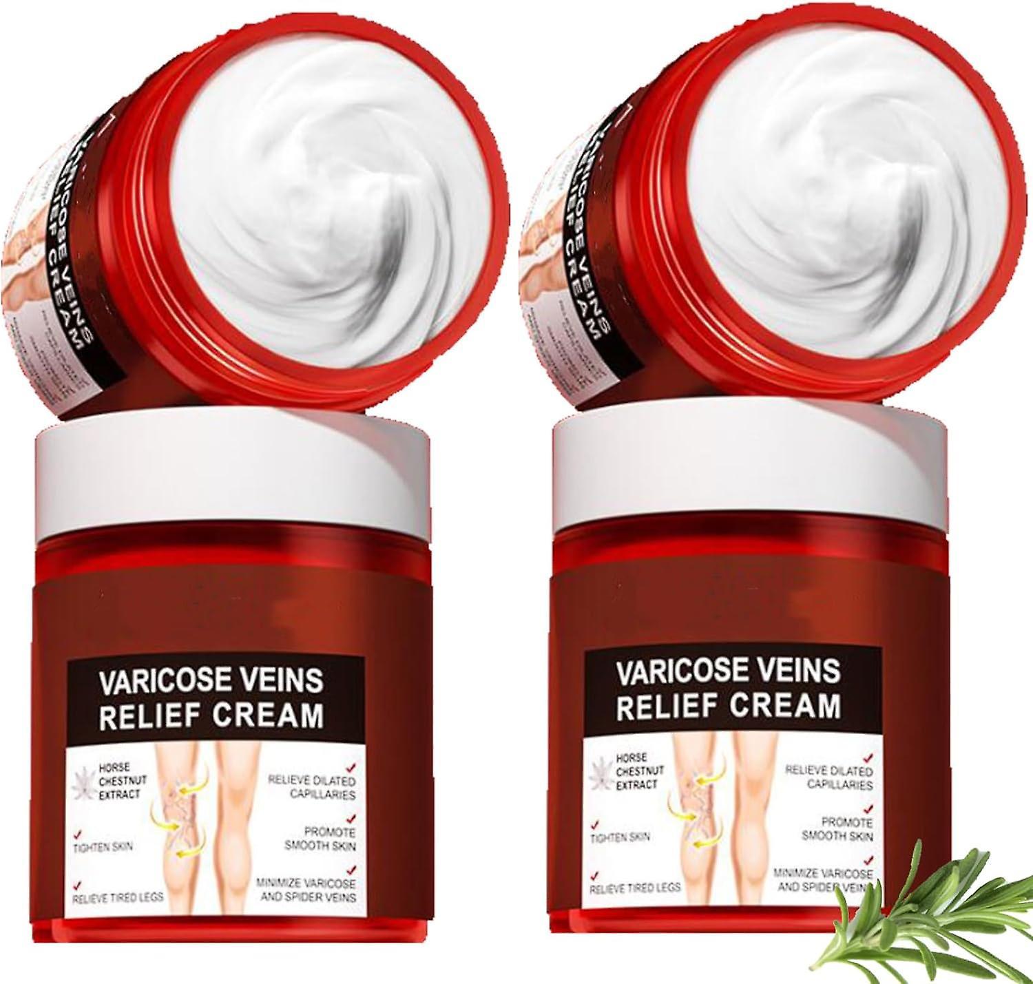 Frusde Varicose Veins Relief Cream, Varicose Vein & Soothing Leg Cream, Natural Varicose Spider Veins Treatment, Strengthen Capillary Health 3pcs