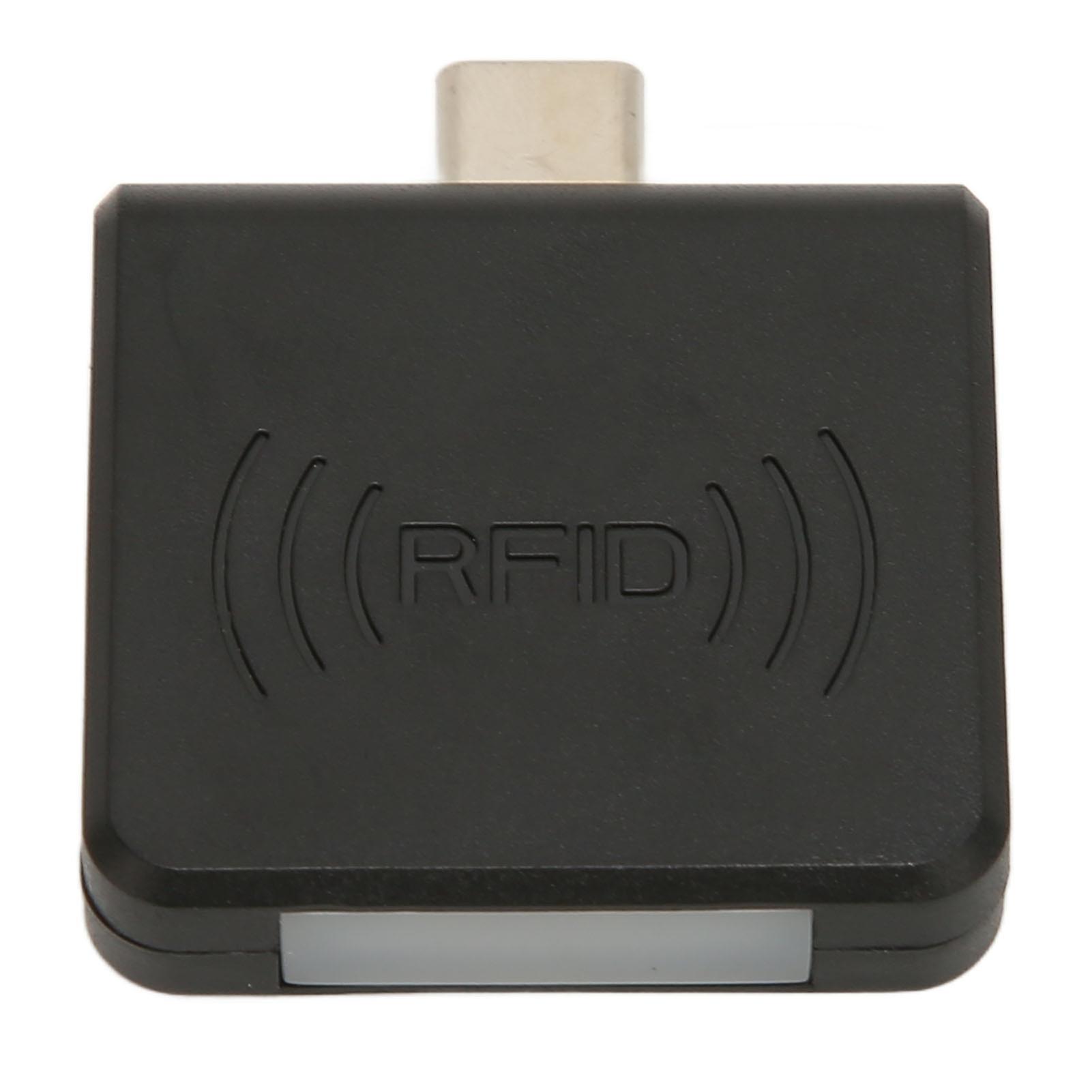 Type C RFID Reader Portable Type C RFID Smart Card Reader - 125Khz Black