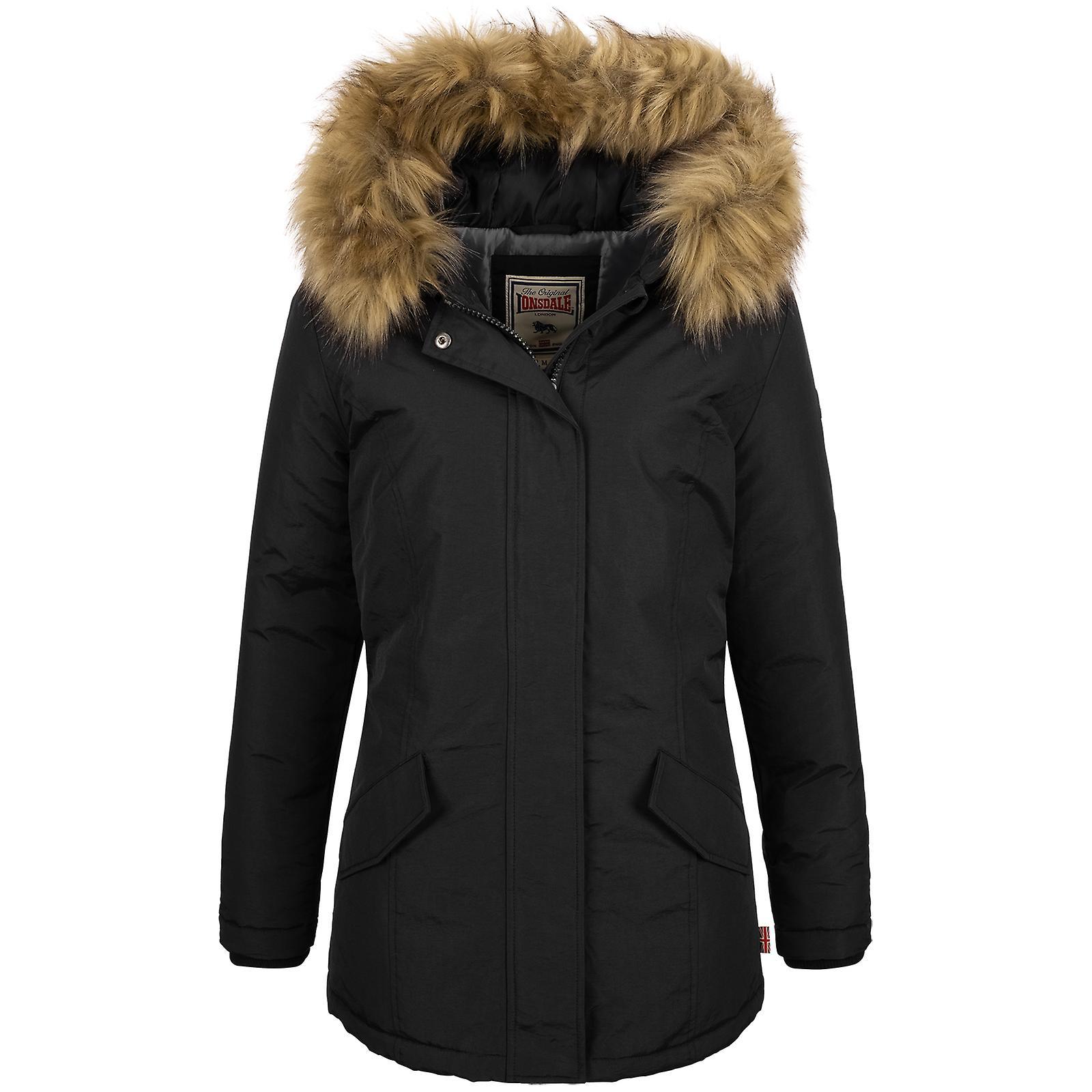 Lonsdale Women's Winter Jacket Kimmeridge Black XS