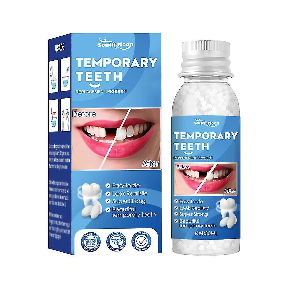 Lanou 1-3x 2024 New Temporary Tooth Repair Kit Resin Fix Broken False Teeth Fill Gaps Dental Denture 1PC