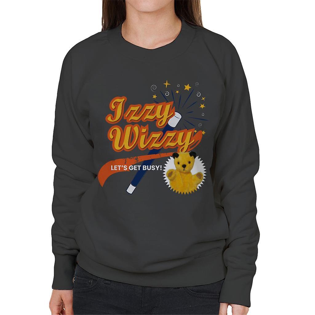 Sooty Magic Wand Izzy Wizzy Let's Get Busy Women's Sweatshirt Charcoal XX-Large