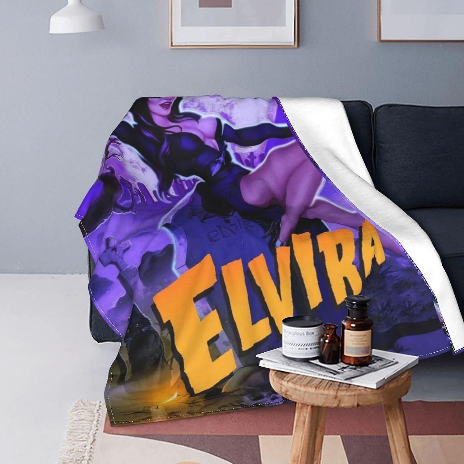 Kerota Mistress Elvira of The Dark Blanket Ultra Soft Flannel Fleece Throw Blanket for Bedroom Livingroom Sofa Air Conditioning Blanket ABD16353 50...