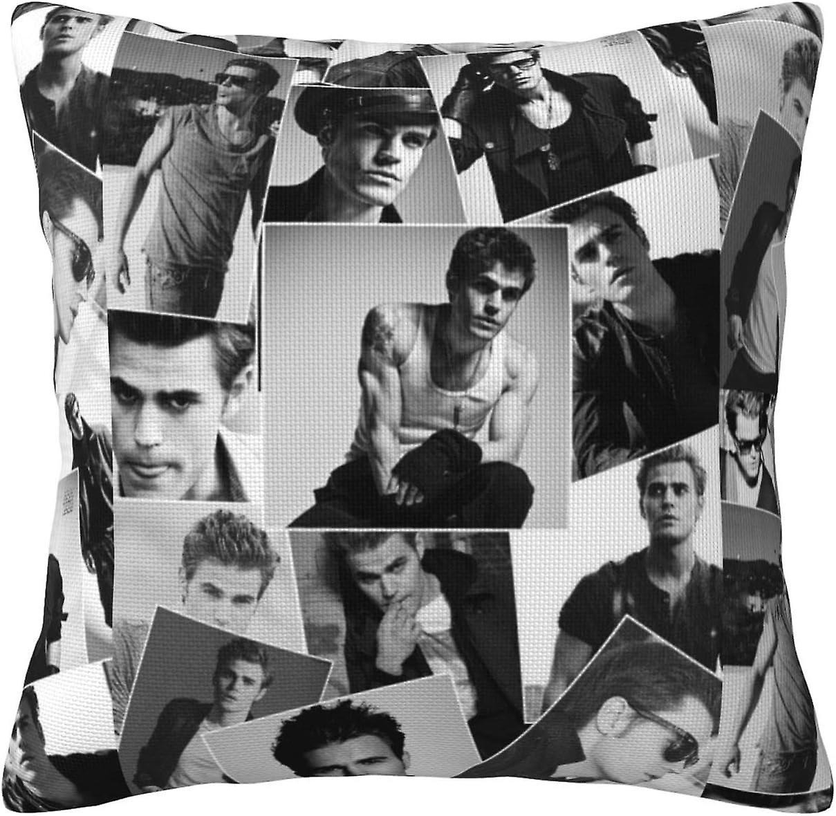 Kerota Paul Stefan Wesley Salvatore Linen Decorative Throw Pillow Pillowcases Square Cushion Case Floor Pillowcases, Sofa Cushions, Cushion Covers ...