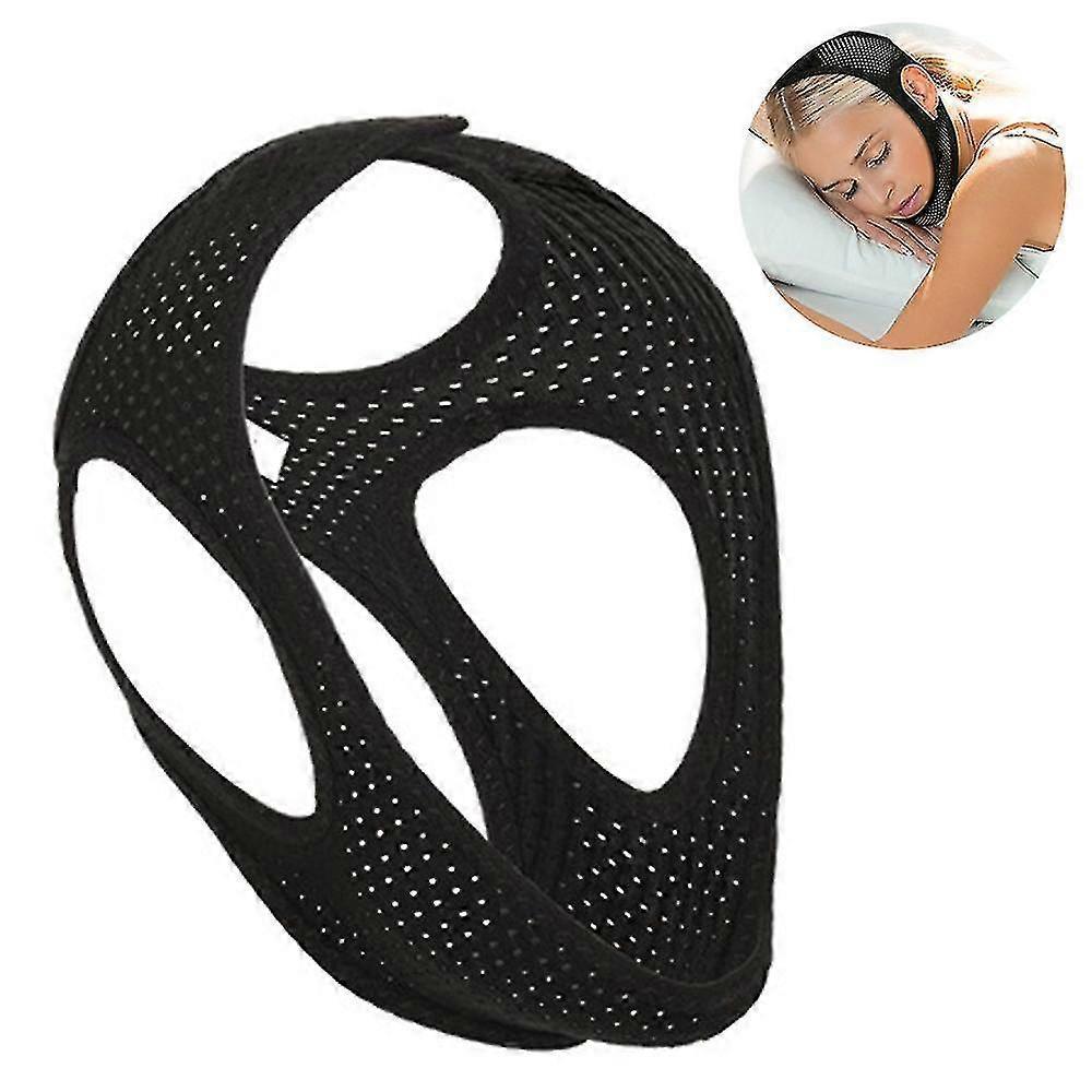 Mlsilm Anti Snore Chin Strap, Chin Straps Compatible With  Snoring, Adjustable Snoring Solution Stop Snoring Chin Strap, Breathable Snoring Strap C...