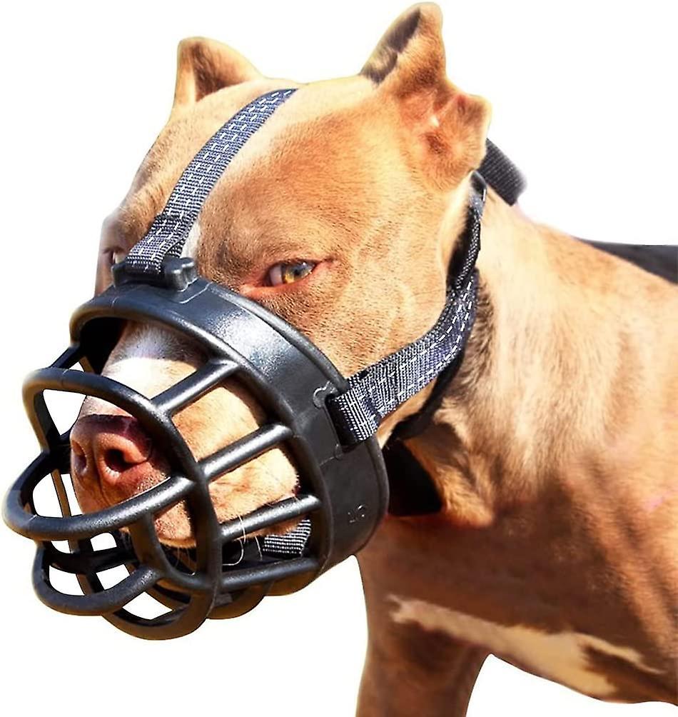 Ln-soft Basket Muzzle For Dogs - Secure And Comfortable Fit, Better Prevent Bites, Chewing, And Barking Muzzle